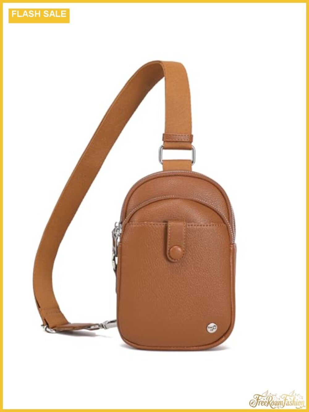 Small Anti Theft Crossbody Bag Faux Leather RFID Sling Purse